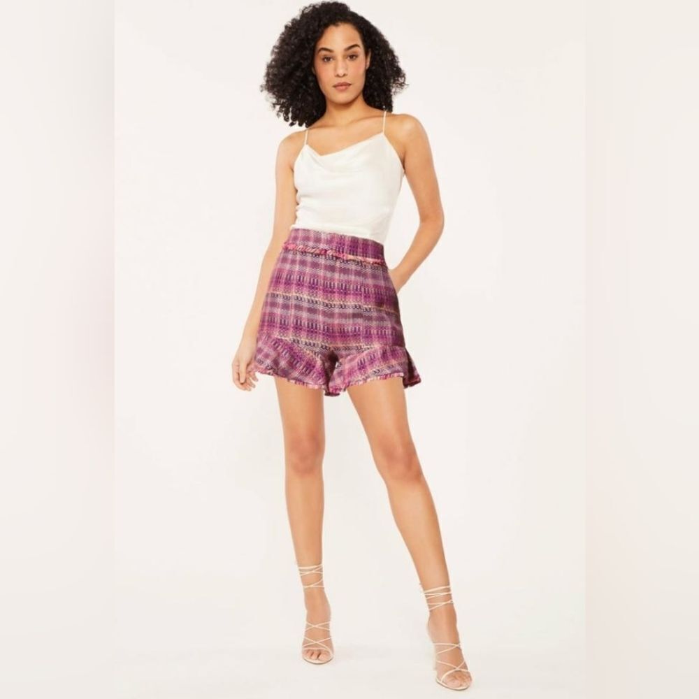 Cinq a Sept Preppy Academia Elevated Barbiecore Country Club Feminine Shorts 2
